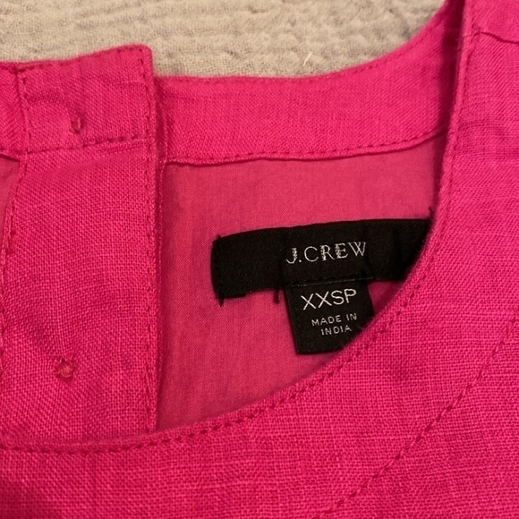 J. Crew 100% linen mini dress. Size Xxs. - Picture 11 of 16